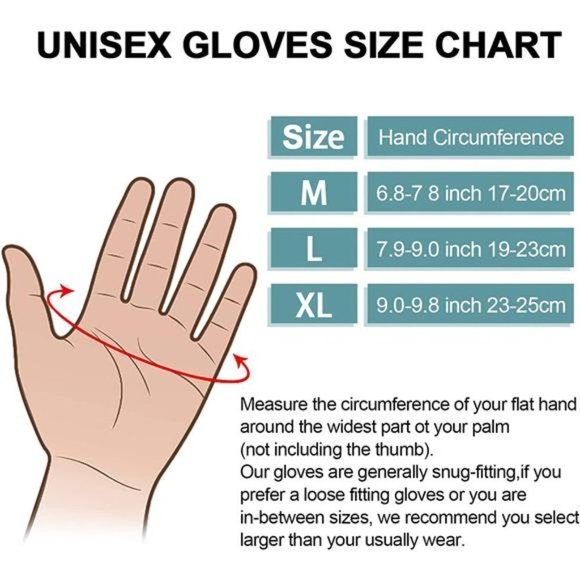 Winter Touchscreen Gloves for Men Women Black - Picture 6 of 6